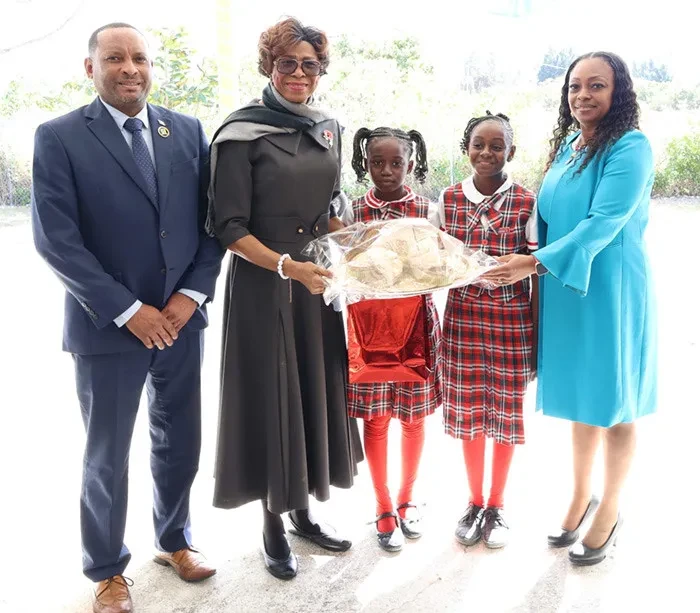 Governor General Dame Cynthia Pratt makes special visit with youngsters and seniors in West Grand Bahama