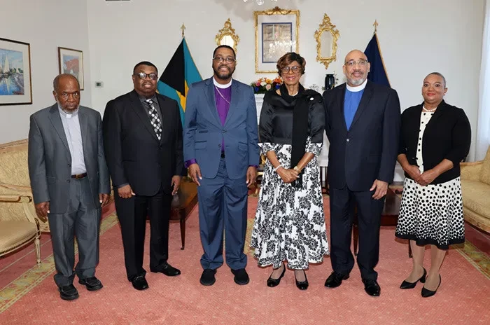 Members of the Bahama Island Conference of the African Methodist Episcopal Zion Church pay courtesy call on the Governor General