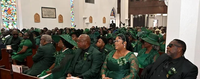 Governor General Dame Cynthia Pratt, and Prime Minister Davis attend the funeral of the late Mrs. McLinda Bowe