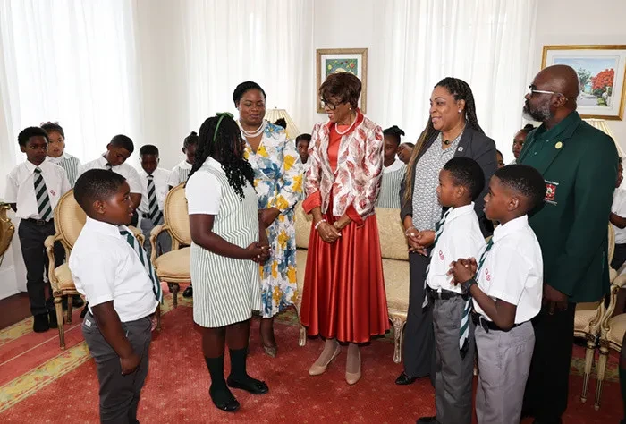 Queen's College Grade 4 students and teachers welcomed at Government House