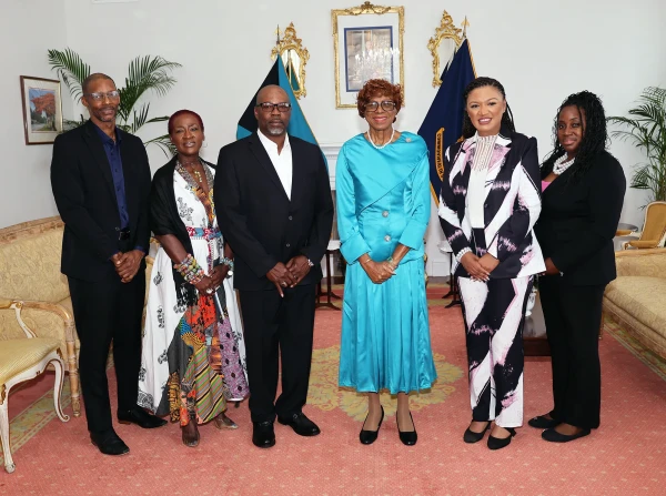 Genesis Junkanoo Group has courtesy call at Government House